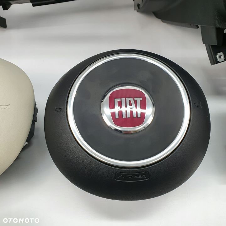 FIAT 500 LIFT DESKA ROZDZIELCZA KONSOLA KOKPIT PULPIT PODUSZKI AIRBAG AIR BAG PASY KIT SET - 10