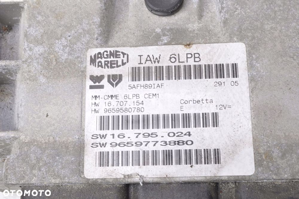 CITROEN C5 II 2.0 16V KOMPUTER SILNIKA 9659773880 - 5