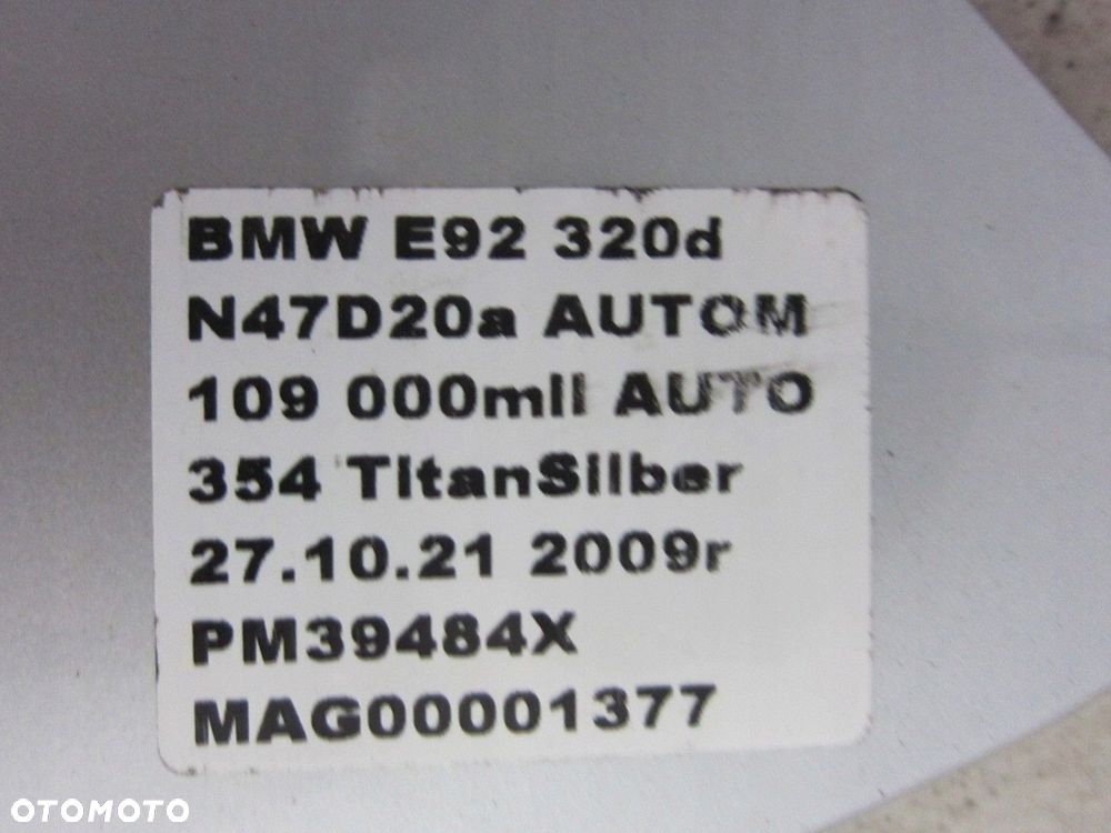 BMW E92 KLAPA BAGAŻNIKA TYLNA TYŁ TITANSILBER 354 - 3