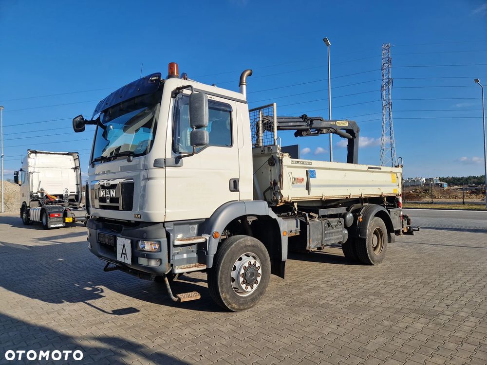 MAN TGM 18.290 E5 / WYWROTKA MEILLER + HDS/ 4x4 / HDS PALFINGER PK 11001-K DŻWIG CHWYTAK BUDOWLANKA - 1