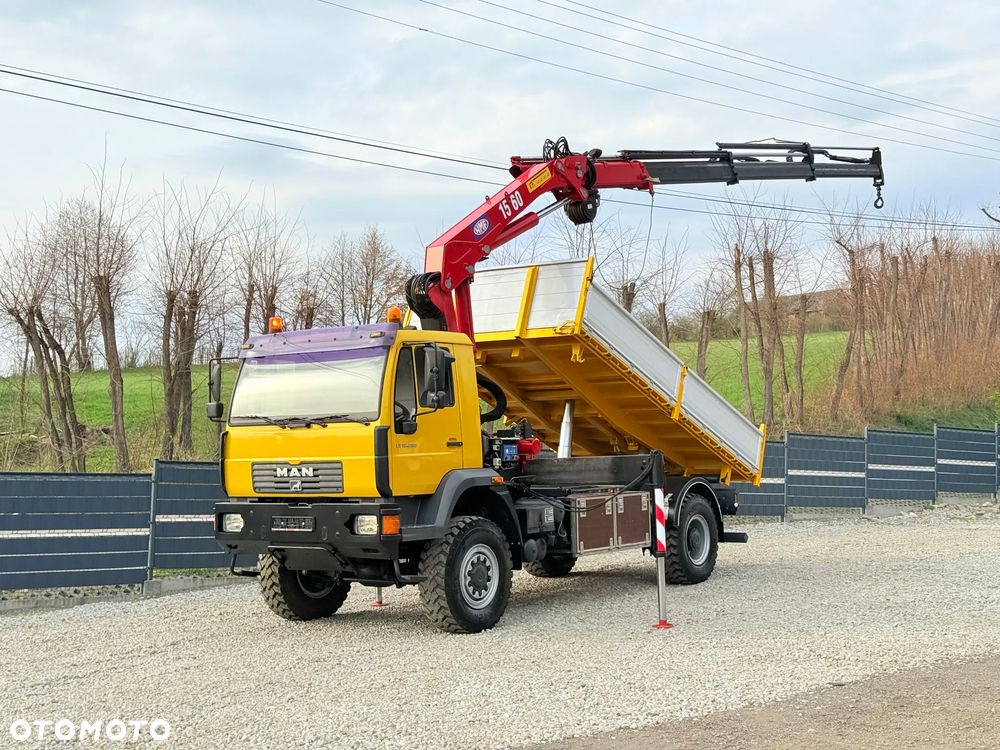 MAN * MAN LE 18.280 * HDS HMF 1560 * Kiper Wywrotka * 4x4 * Sprowadzony * Energetyka * - 14