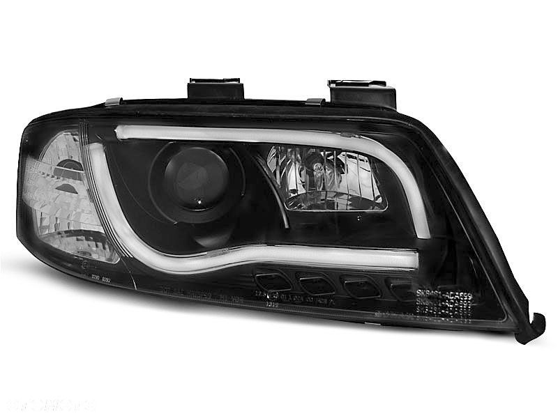 Lampy Reflektory Audi A6 C5 01-04 Led Tube Black - 1