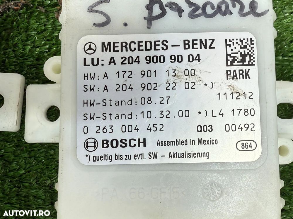 SENSOR MODUL PARCARE MERCEDES BENZ C220 C204 W204 CDI C-CLASS COUPE 2.2 DIESEL 2013 2008-2014 MERCEDES BENZ C250 C204 W204 CDI 2.2 DIESEL 2012 2008-2014 COD OEM A2049004106 A2049009004 - 5