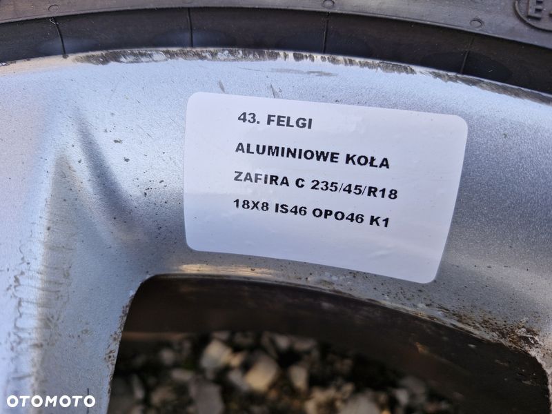 OPEL ZAFIRA C INSIGNIA FELGI ALUMINIOWE 8.0J 18 CALI 5X115 ET46 0P046 - 11