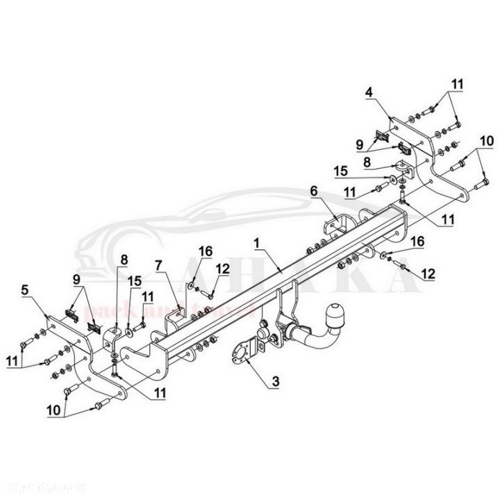 Hak Holowniczy Automat Do Citroen C4 Cactus 2014-2018 - 3