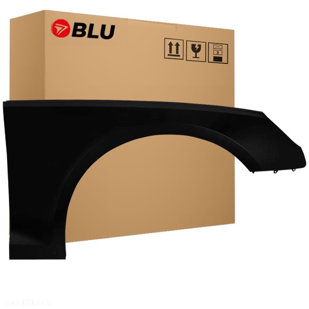 BLU Błotnik AUDI A4 B9 S4 LY9B prawy przód czarny 2015-2019 BrillantSchwarz - 1