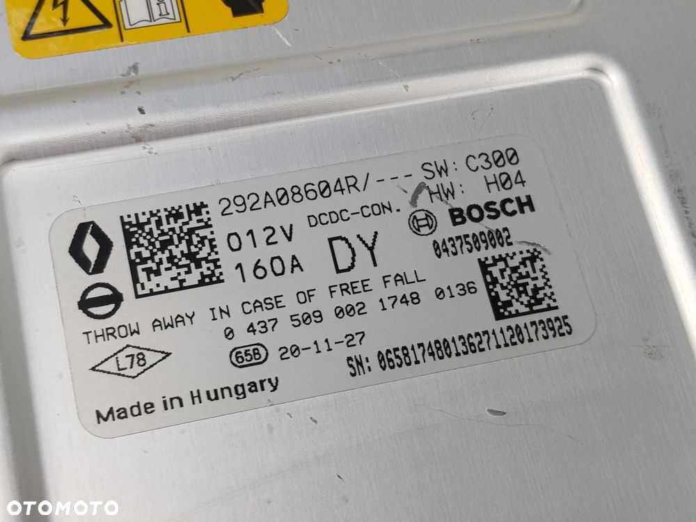 NOWY ORYGINALNY Konwerter Falownik napięcia Renault Nissan Ariya 0437509002 - 3