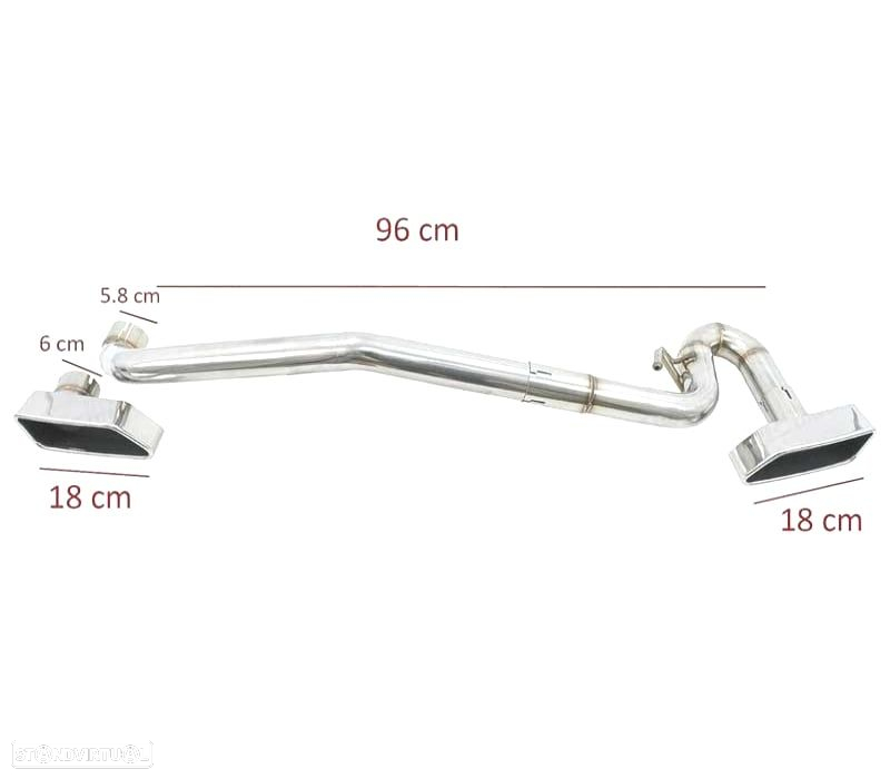 KIT PONTEIRAS DE ESCAPE DUPLA PARA BMW F10 F11 F12 F13 LOOK V8 - 3