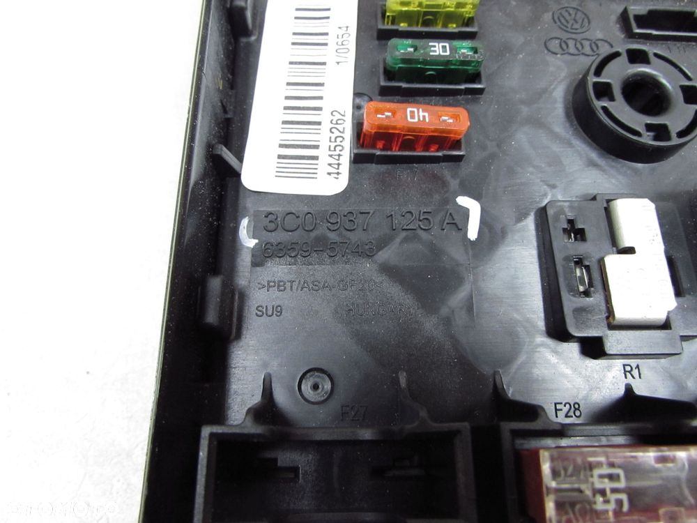 VW AUDI SEAT SKODA PASSAT B7 SKRZYNKA BEZPIECZNIKOW 3C0937125A - 7