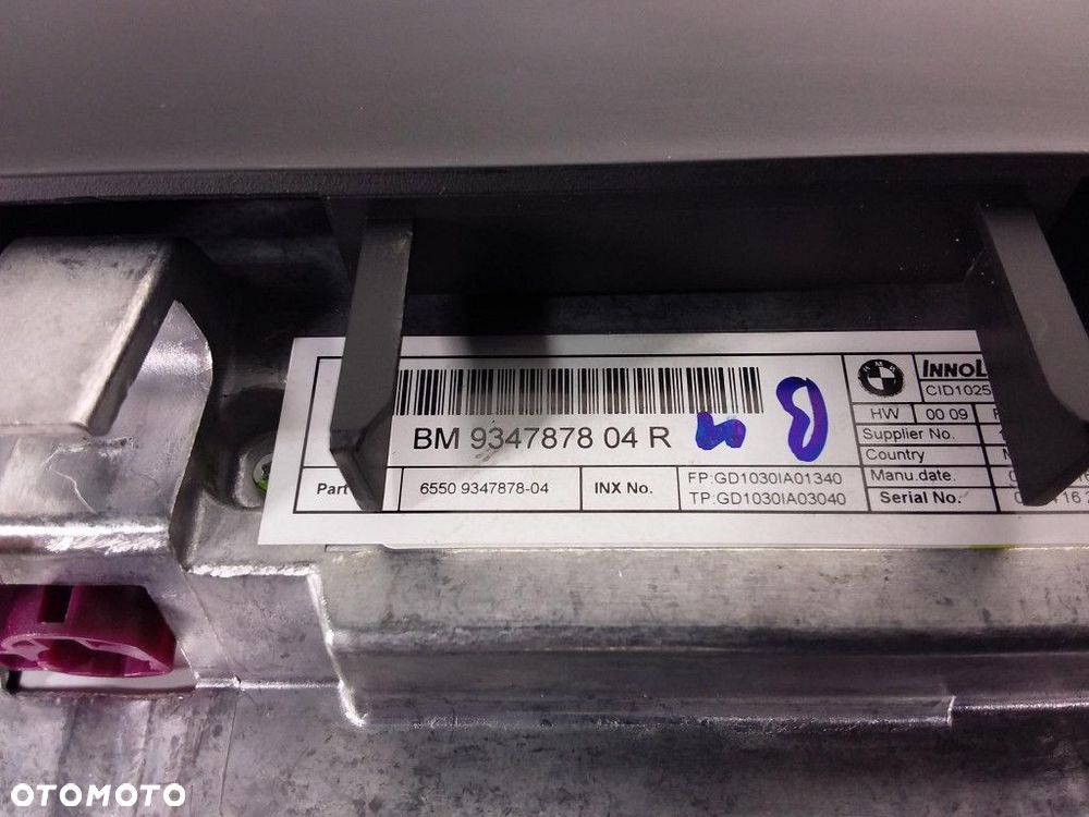 BMW X5 F15 F16 RADIO NAWIGACJA MONITOR KONTROLER KOMPLET NBT HU 6832273 - 4