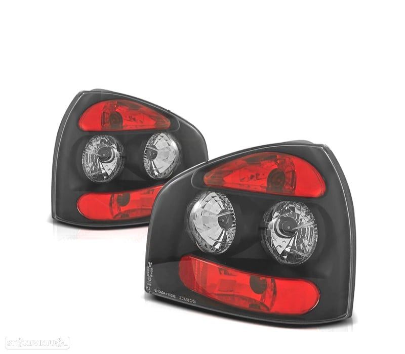 PILOTOS AUDI A3 8L 96-03 FUNDO NEGRO - 1