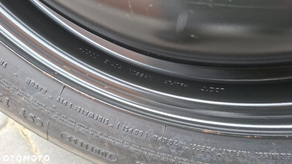 Koło Dojazdowe 17 Nissan Qashqai 5x114.3 ET 40 135/90 R17 40300 EY40A - 2