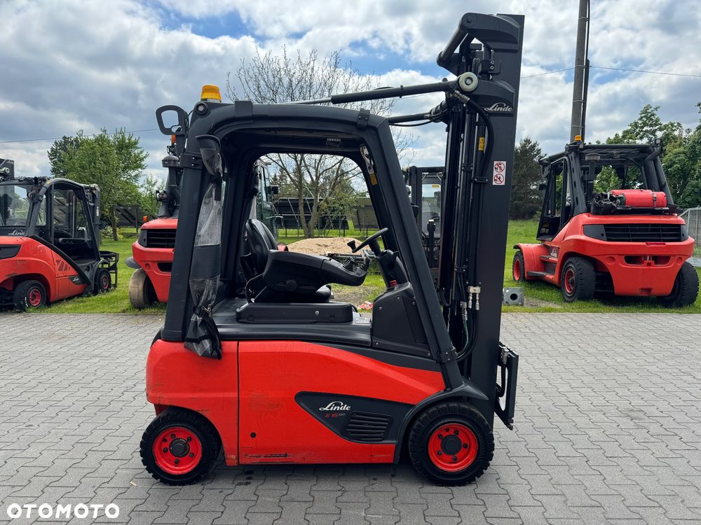 Linde Linde E16P Evo tylko 3760mth 2019 4 sekcje wolny skok h20 h18 toyot - 4