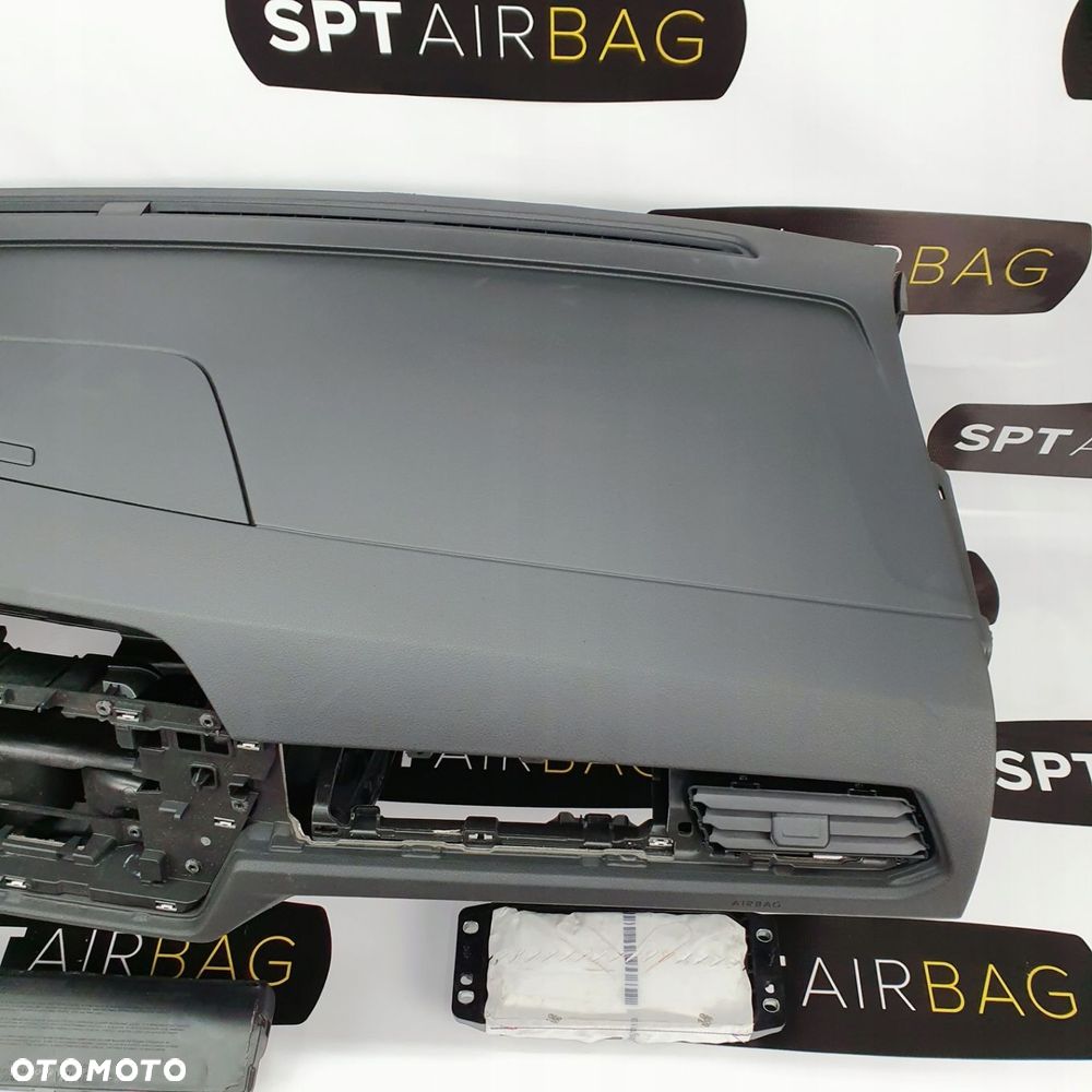 VW TOURAN 5TA DESKA ROZDZIELCZA KONSOLA KOKPIT PULPIT PODUSZKI AIRBAG AIR BAG PASY KIT SET - 3