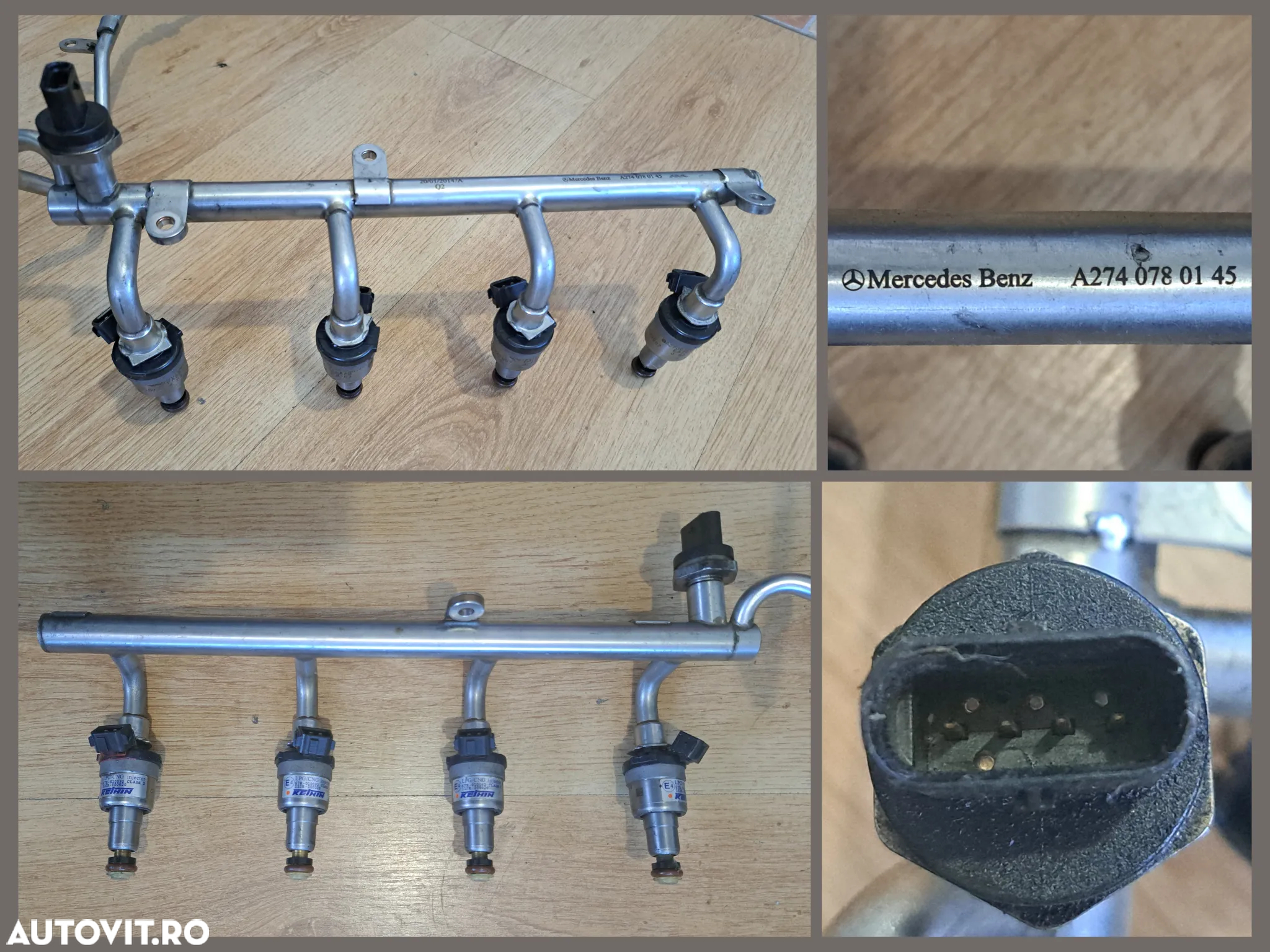 Rampa injectoare, Injectoare, Galerie admisie cu senzor Benzina Mercedes w212 w204 w205 x204 w213 c238 c253 w246 w242 - 3