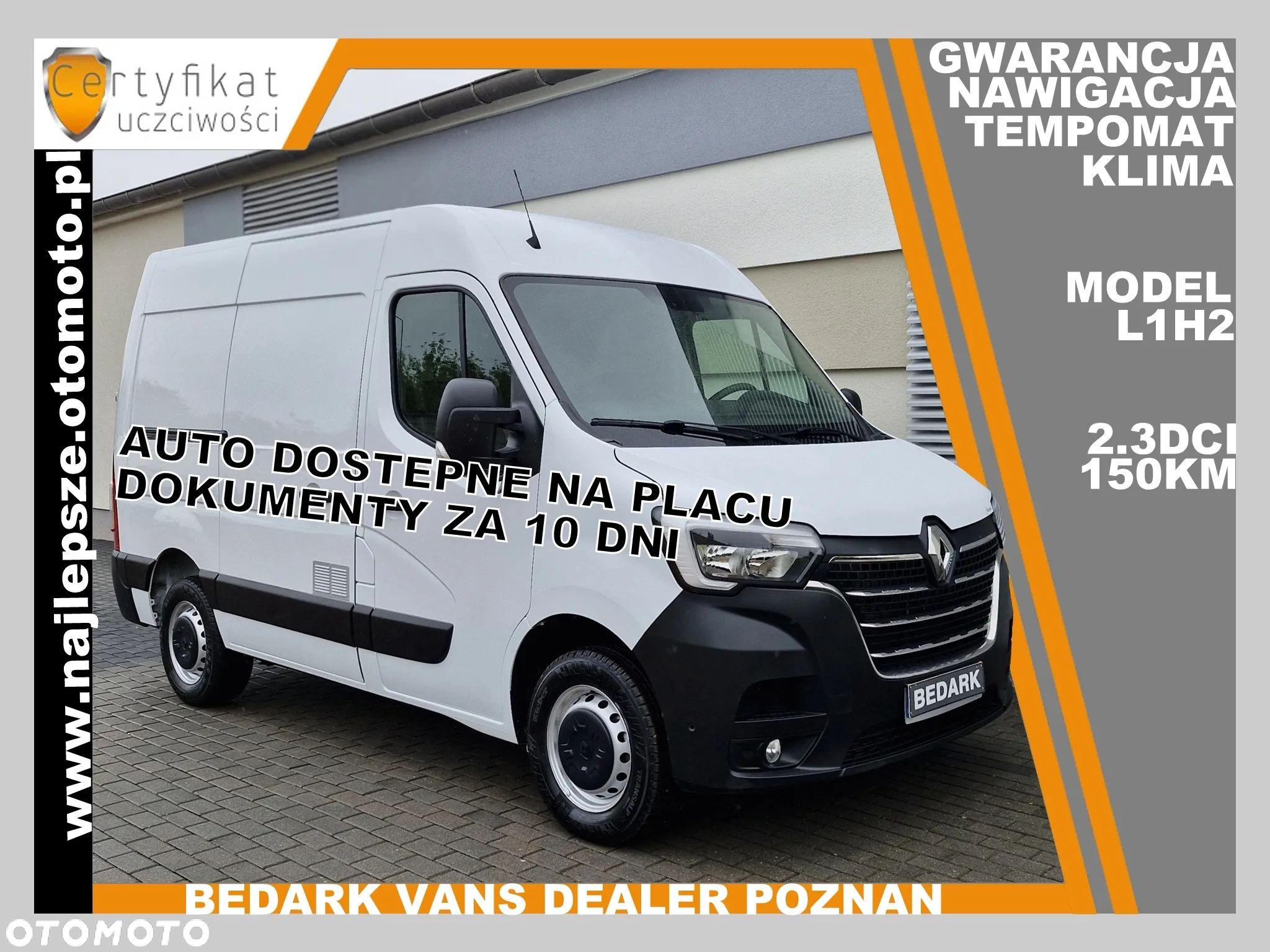 Renault Master L1H2, 2021, nawigacja, klima, tempomat - 1