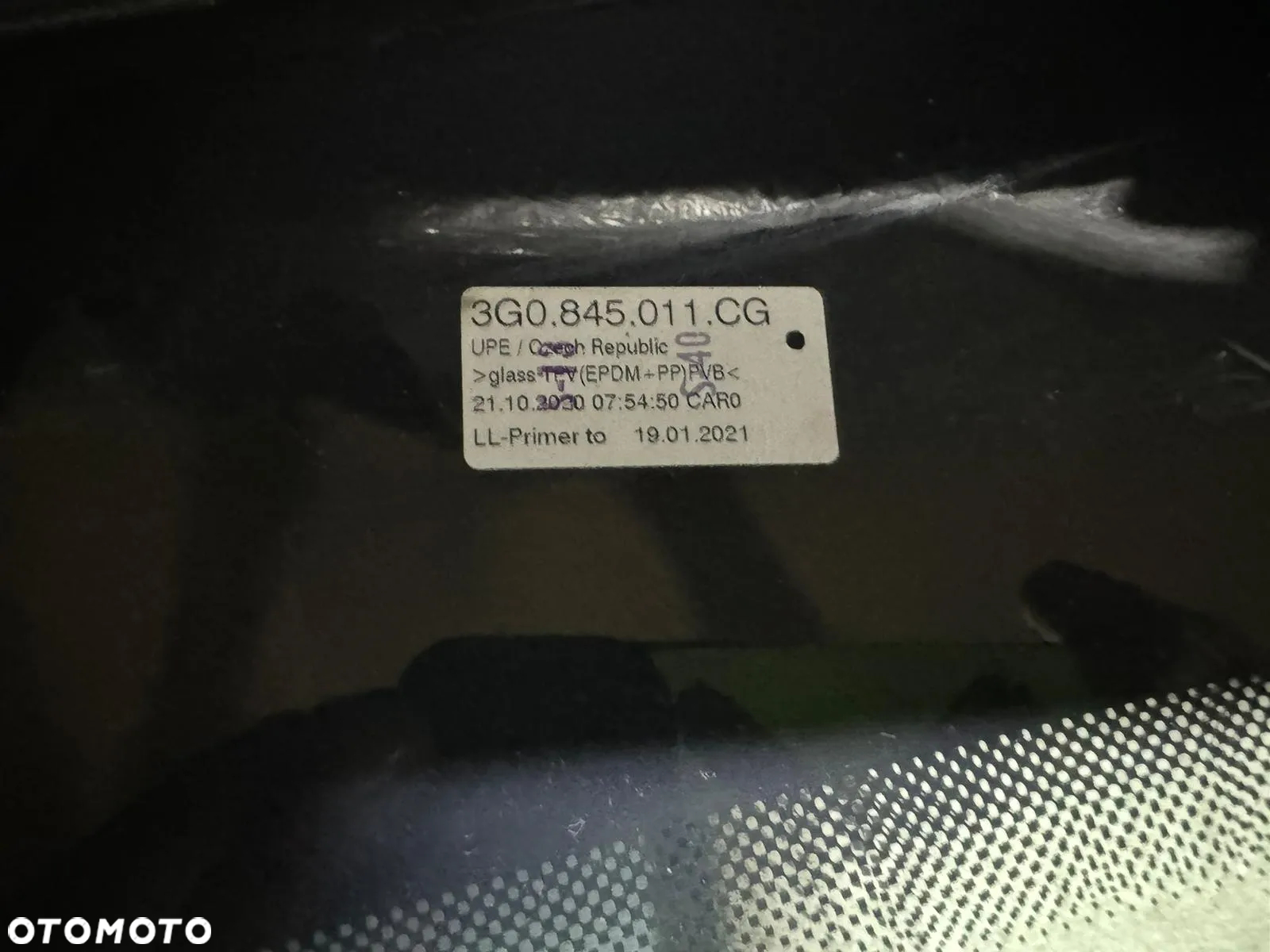 VW PASSAT B8 SZYBA PRZEDNIA CZOŁOWA PODGRZEWANA GRZANA CZUJNIK SENSOR ORYGINAŁ 22 R 2022 ROK 21 2021 2020 R 20 R NOWA! - 26