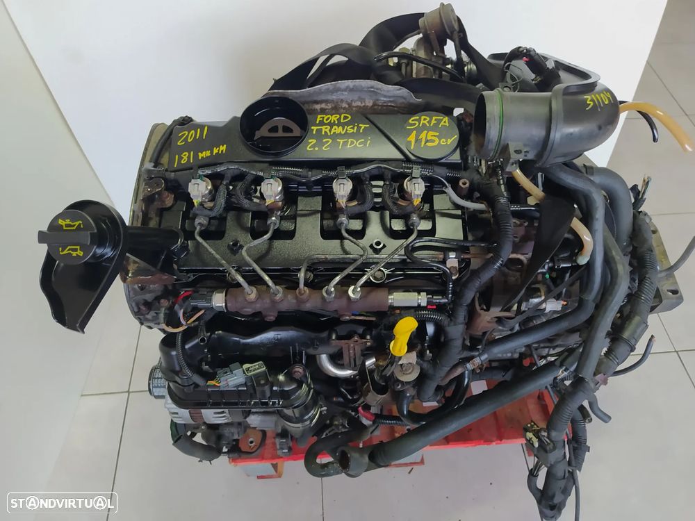 Motor Ford Transit 2.2 TDCI 115cv SRFA - caixa 6 velocidades 8C1R-7002-DG - centralina AC11-12A650-BC