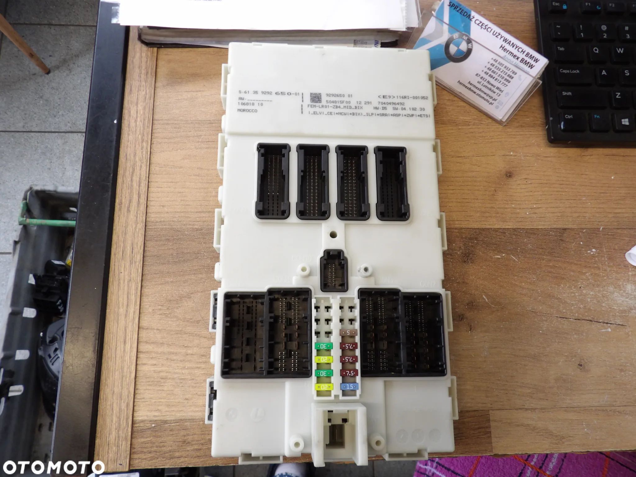 BMW - F30 - KOMPUTER , STEROWNIK FEM - 9292650 - 1