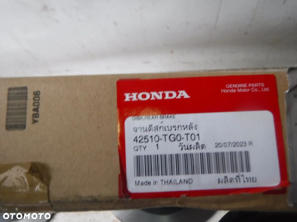 honda jazz 01-08r tarcze hamulcowe nowe oryginał tył tylne 239mm - 2