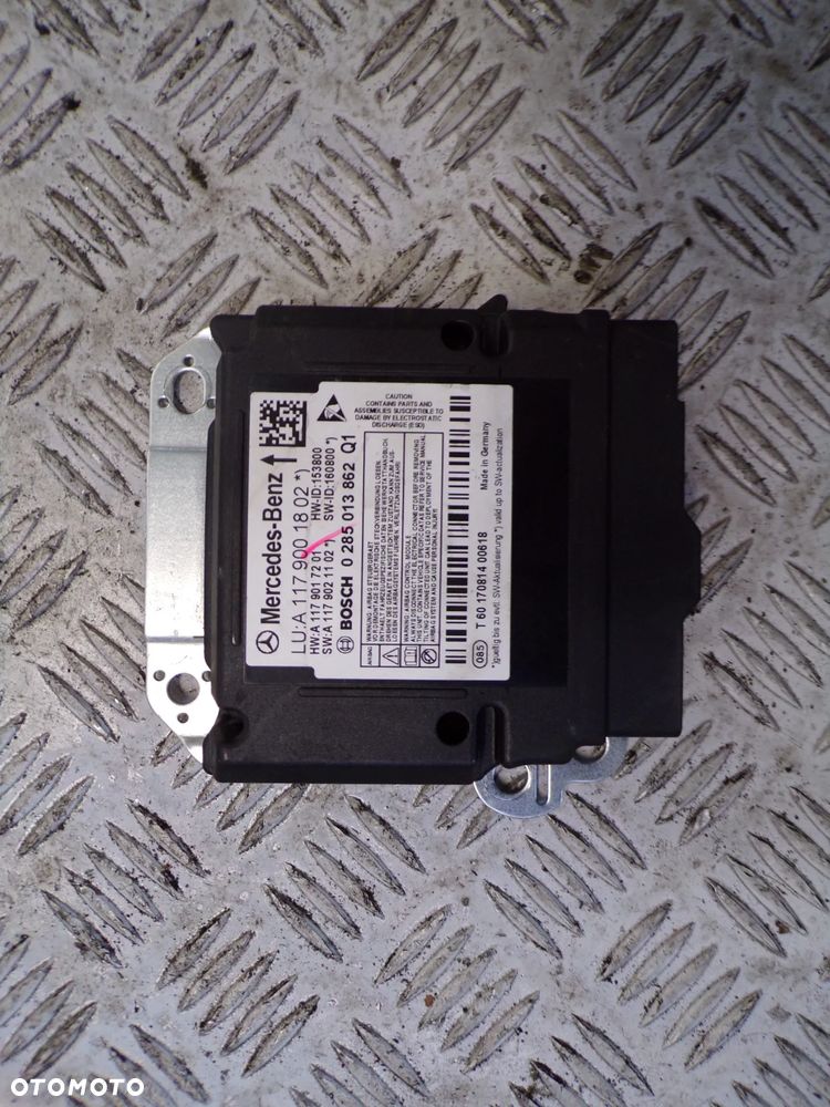 MODUŁ SENSOR PODUSZEK POWIETRZNYCH AIRBAG MERCEDES CLA A117 A1179001802 - 4