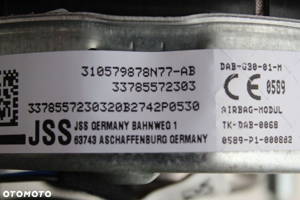 Bmw G20 G30 G32 G11 G01 Airbag Poduszka M-pakiet Nowa Oryginał 310579878N77-AB - 3