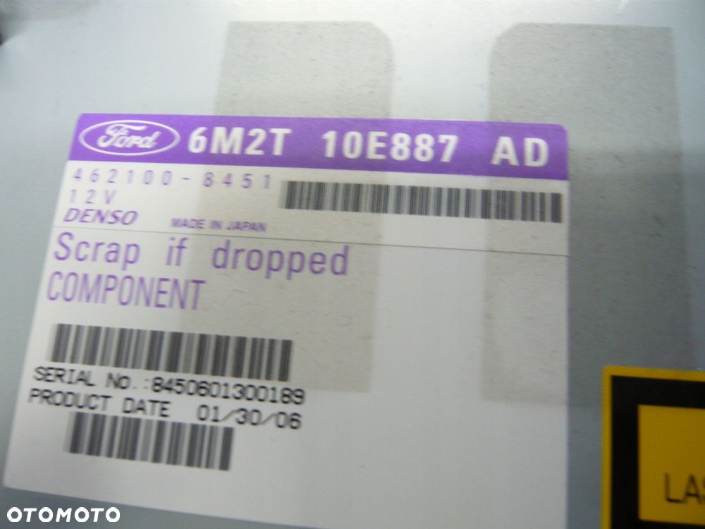 czytnik dvd 6m2t10e887ad ford s-max - 2