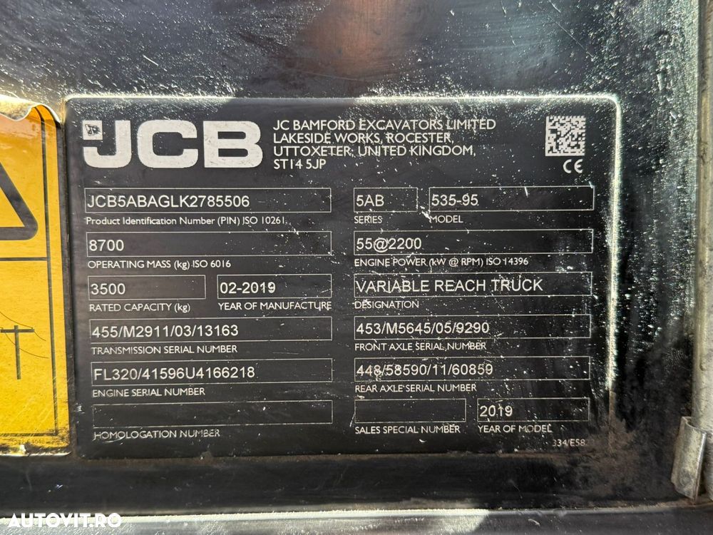 JCB 535-95 Stivuitor Telescopic - 10