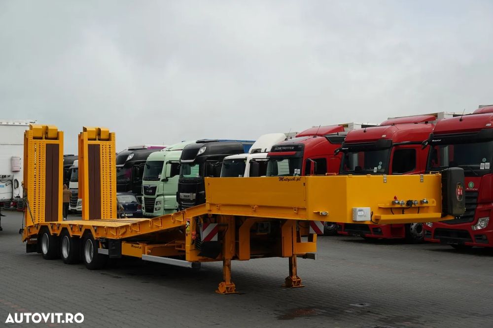 Louault TRACTOR 13,6 M / BETON JOS / PLATFORMĂ HIDRAULICĂ / RAMPE HIDRAULICE / AX DE DIRECȚIE / TRONCIU / LĂRGIRE - 6