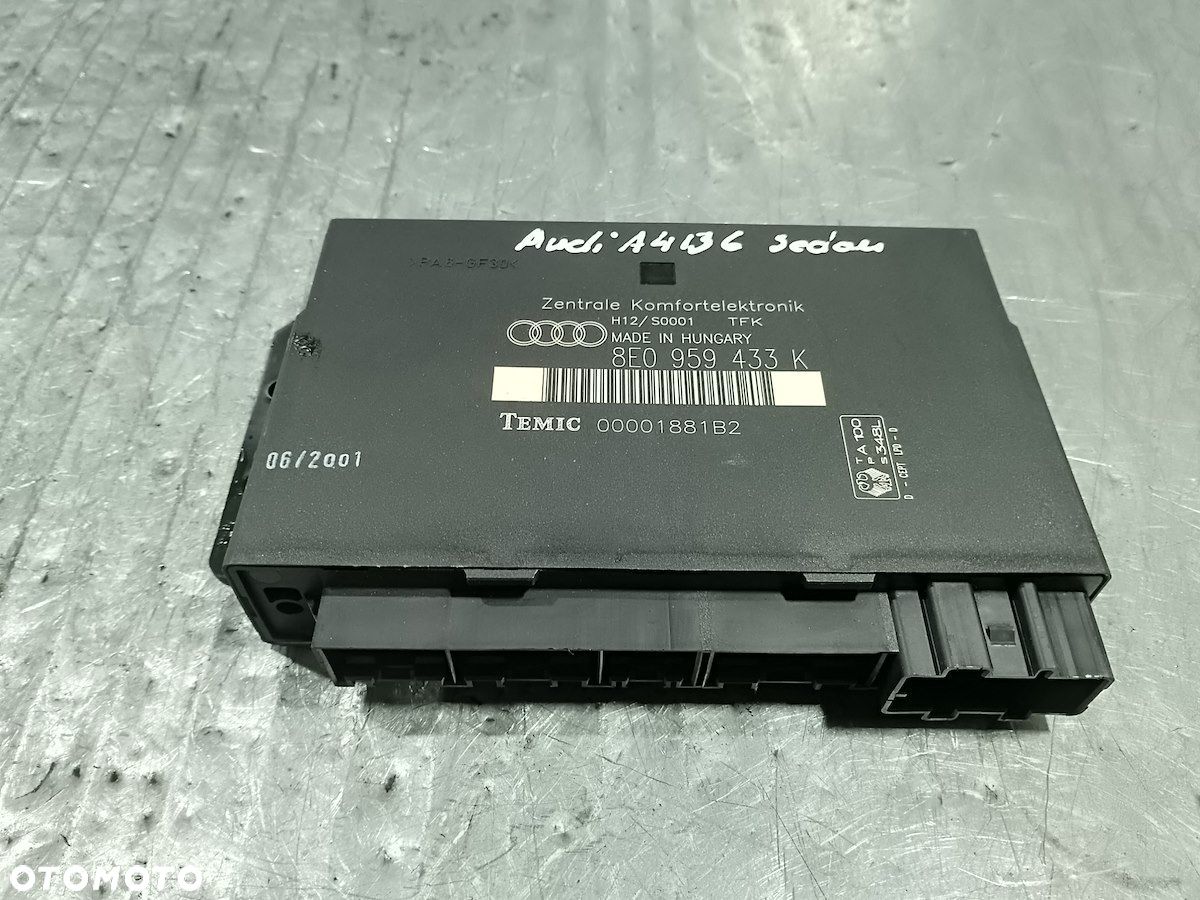 MODUŁ KOMFORTU AUDI A4 B6 8E0959433K - 1