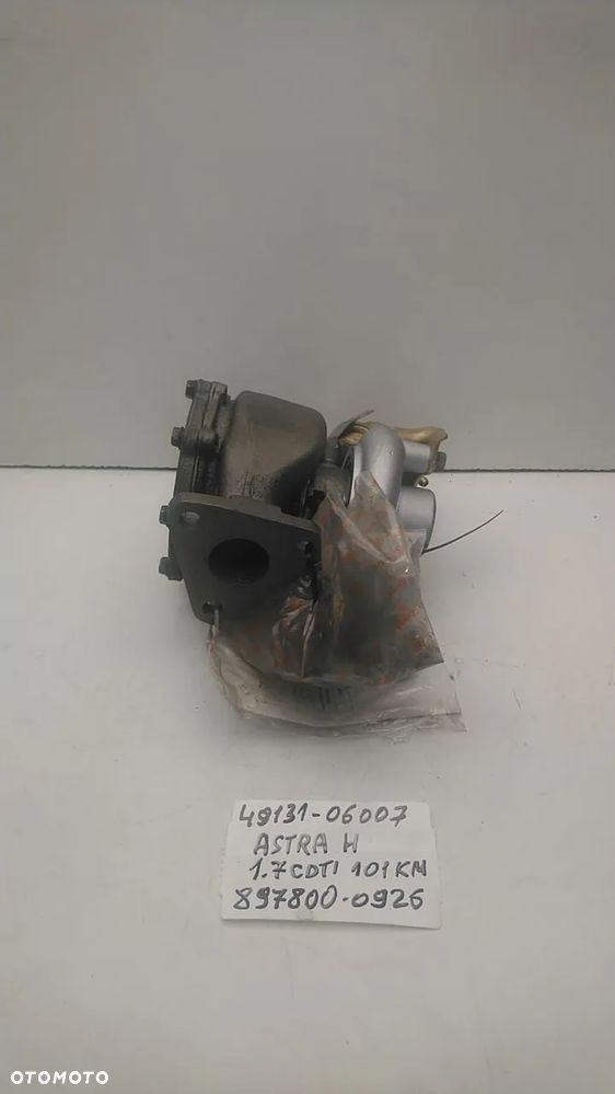 TURBO TURBOSPRĘŻARKA OPEL MERIVA A COMBO C CORSA C ASTRA H III 1.7 CDTI DIEASEL 4510069 / CZERWONA GUMKA - 7