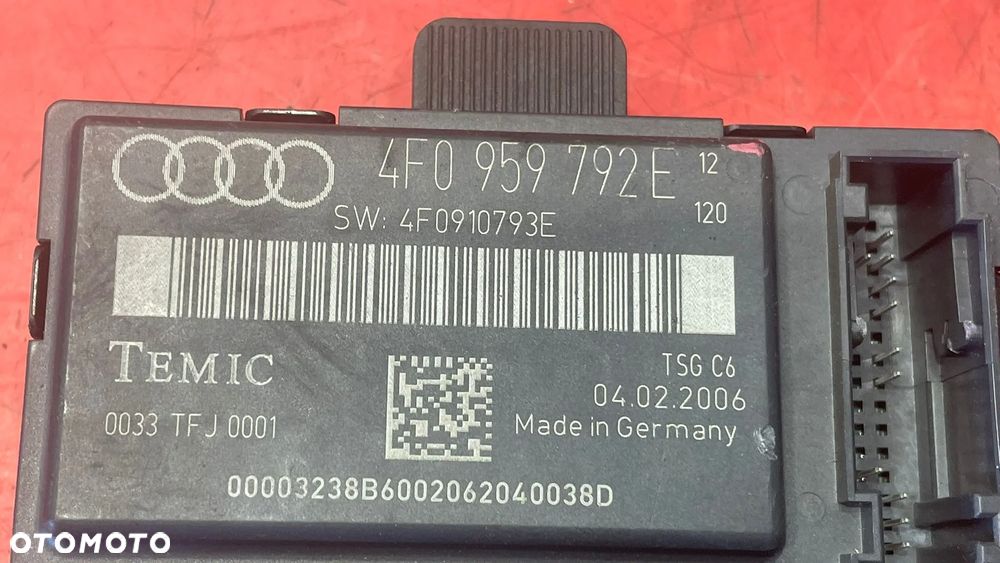 4F0959792E STEROWNIK DRZWI PRAWY PRZÓD AUDI A6 C6 - 3