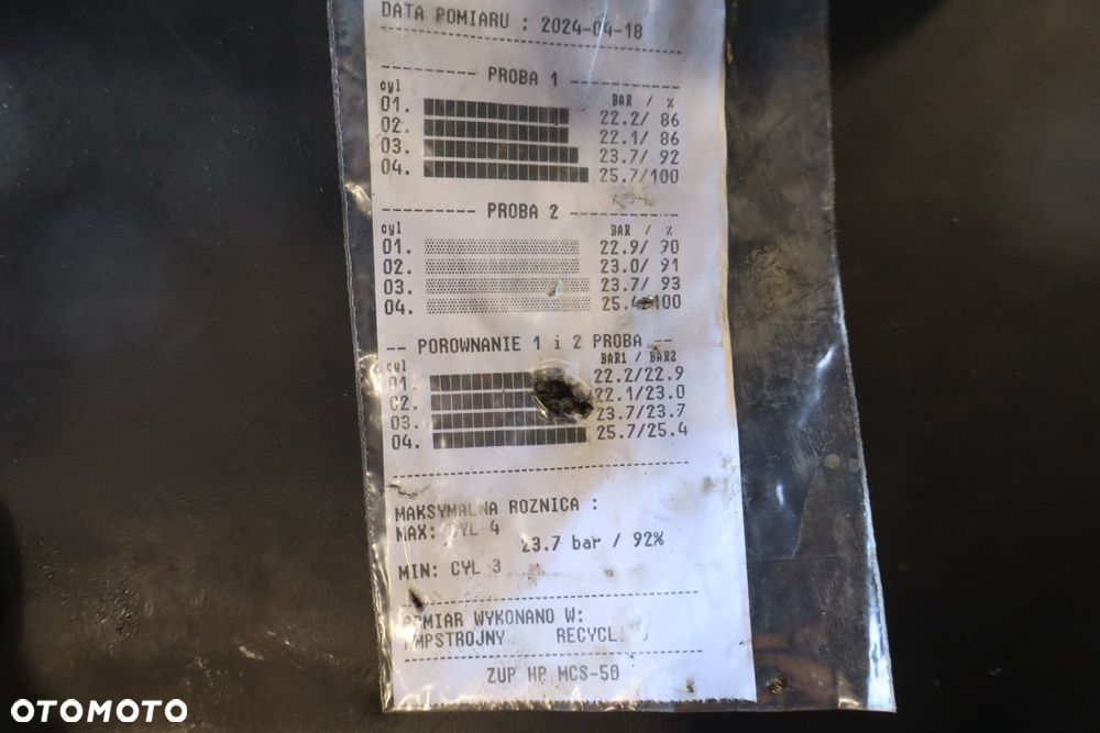 SILNIK  OPEL ASTRA H 1.9CDTI 149KM Z19DTH TEST - 2