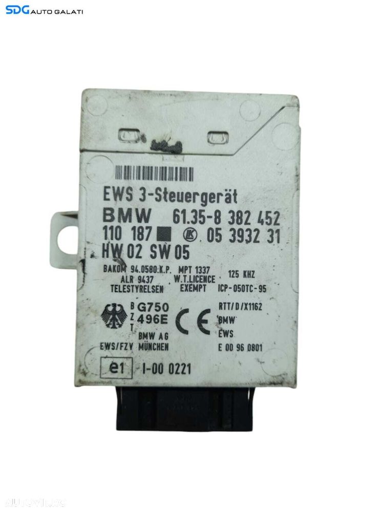 Modul Imobilizator BMW Seria 5 E39 2.5 1998 - 2003 Cod 05393231 8382452 61.35-8382452 [N0547] - 1