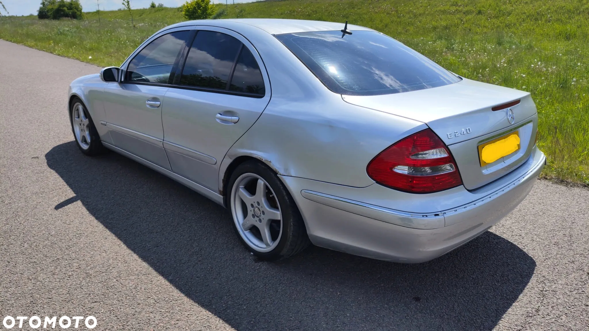 MERCEDES E-KLASA W211 SEDAN ELEGANCE SREBRNY C744 744 SILNIK 2.6 V6 177KM 112913 TAPICERKA SKÓRA CZARNA RÓŻNE CZĘŚCI - 6