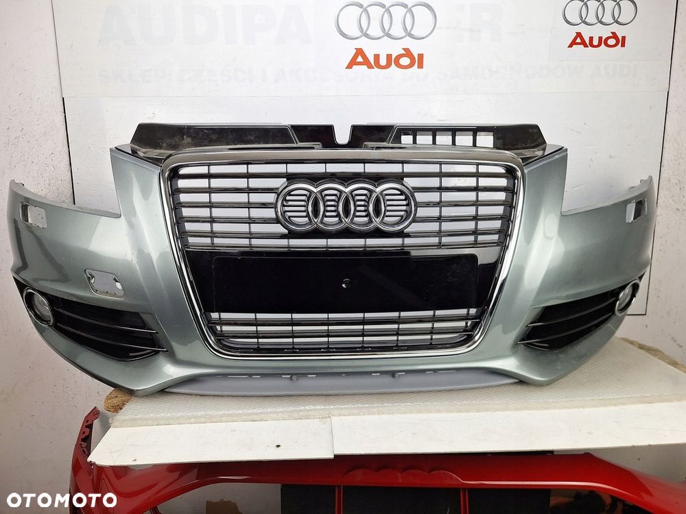 ZDERZAK AUDI A3 8P S-LINE PO LIFCIE 2008-2012 LIFT ORYGINAŁ GRILL ATRAPA - 1
