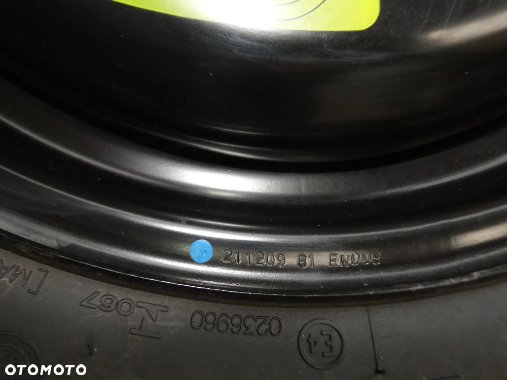 CITROEN C3 II 2 FELGA OPONA KOŁO ZAPASOWE DOJAZDÓWKA 3,5x15 4x108 ET-15 125/80R15 - 9