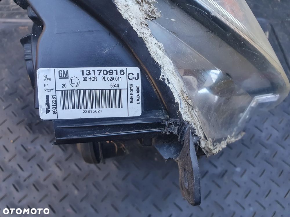 OPEL VECTRA C LIFT SIGNUM REFLEKTOR LAMPA PRAWY PRZÓD PRAWA PRZEDNIA 13170916 ORYGINAŁ - 5
