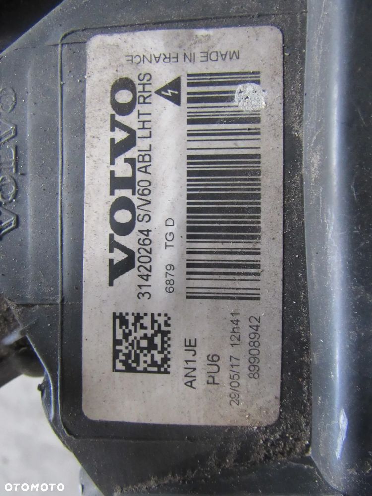 volvo v60 16r prawa lewa lampa przednia - 5