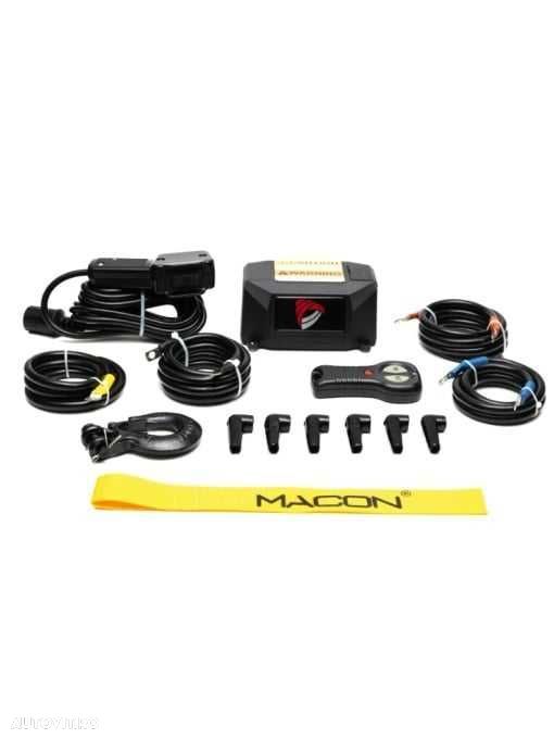 Troliu electric Macon Wild 6000lbs (2727KG) 12V cablu sintetic 15m - 6