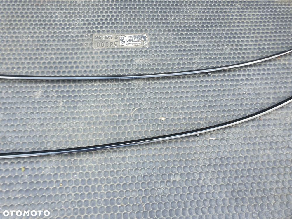 Listwa Listwy Zgarniajace Ramki Szyb Chrom Oklejone Czarne AUDI A4 B8 Sedan - 32