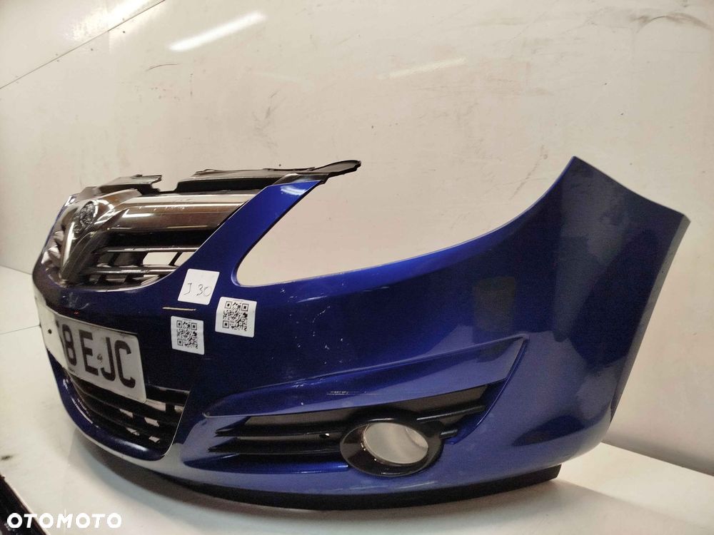 + ZDERZAK PRZÓD PRZEDNI OPEL CORSA D Z21B GRANAT GRANATOWY HALOGENY - 3
