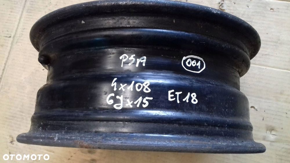 felga stalowa 6jx15'' et18 4x108 psa peugeot citroen - 4