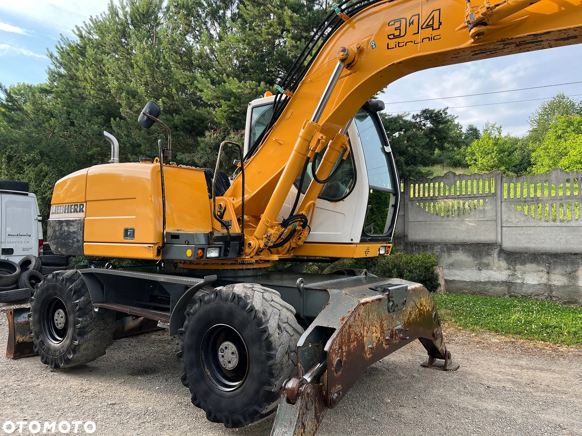 Liebherr A314 LITRONIC Koparka Kołowa 16 Ton 2 Łyżki Pług Podpory - 14