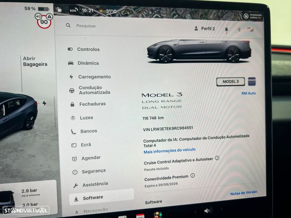 Tesla Model 3 Long Range Tração Integral Premium - 18