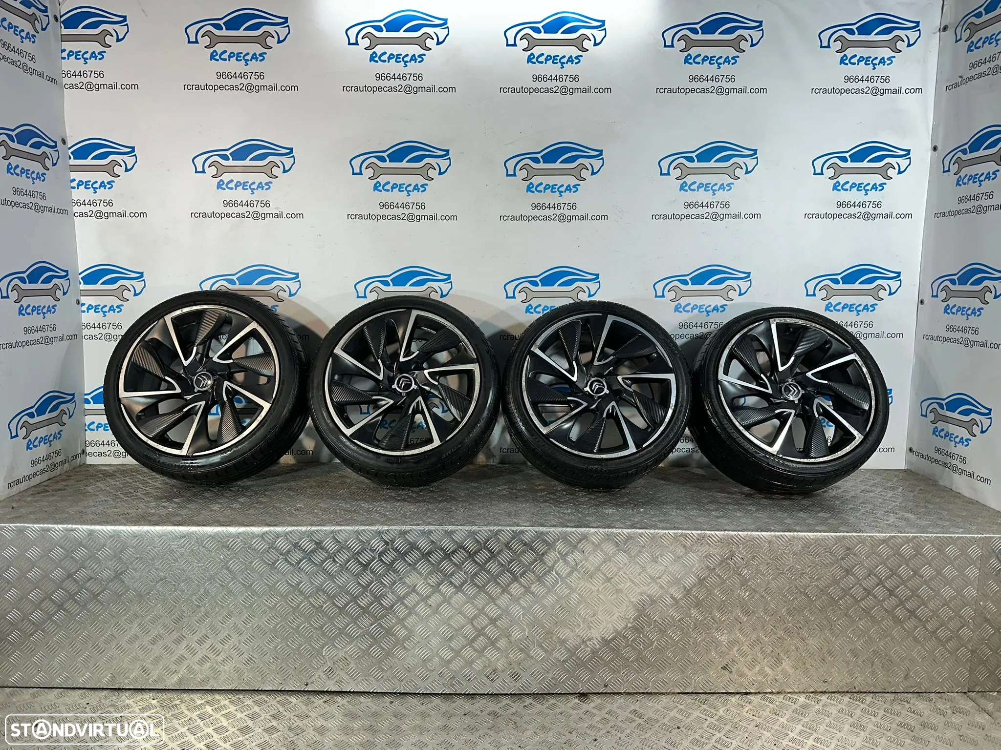 .Conjunto Jantes 19 Originais Citroen DS DS5 DS4 8.5J ET29 4x108 - 2