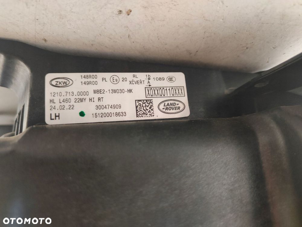 range rover se sv hse lampa full led przód lewa fv - 7