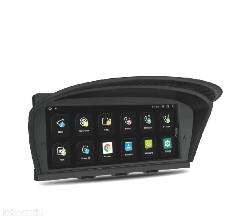 AUTO RÁDIO GPS ANDROID 12 PARA BMW SERIE 3 E90 E91 E92 E93 SERIE 5 E60 E61 E63 E64 05-08 CCC - 6