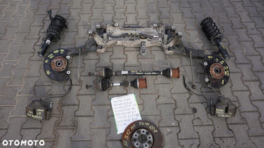 ZACISK HAMULCOWY LEWY PRAWY PRZÓD PASSAT B6 B7 CC - 1