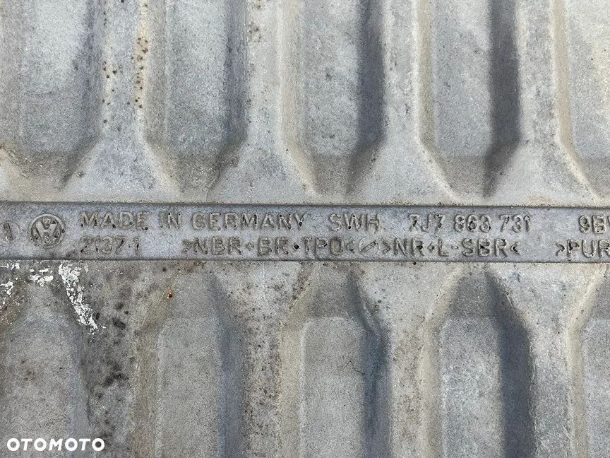 WYKŁADZINA KABINY MATA PODŁOGA GUMOWA GUMA TYŁ TYLNA VW T5 LIFT T6 DOKA BRYGADÓWKA 7J7863731 - 4